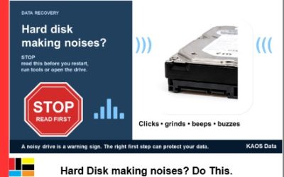 Hard Disk making Noises? Here’s what to do.